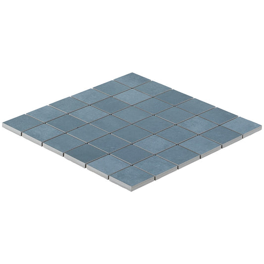 Bond Indio Blue 2x2 Matte Porcelain Mosaic Tile - Italian Made