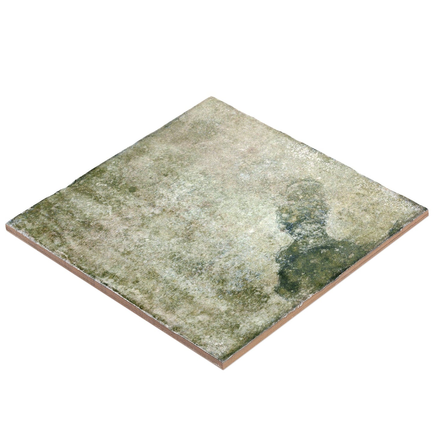 Angela Harris Dunmore Green 8x8 Polished Ceramic Wall Tile