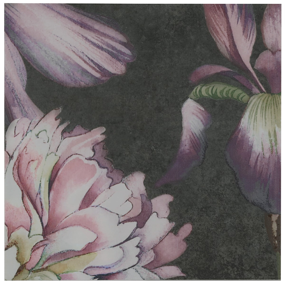 Angela Harris Wilder Garden Pink 8x8 Matte Porcelain Tile