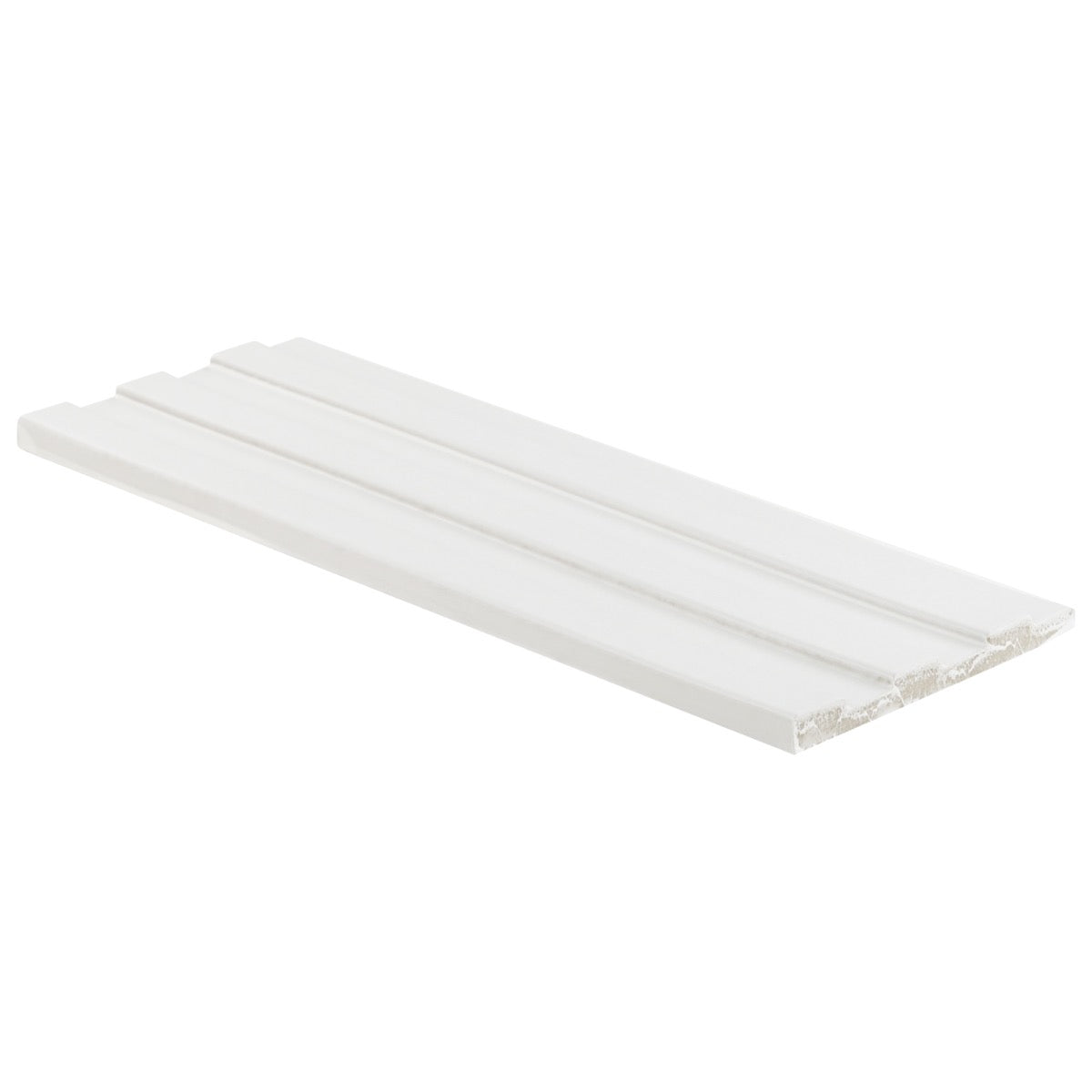 Bariano White 6x16 Fluted 3D Matte Porcelain Tile - Lux Tile