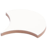 Highwater Blanco White 5" Fish Scale Matte Ceramic Wall Tile