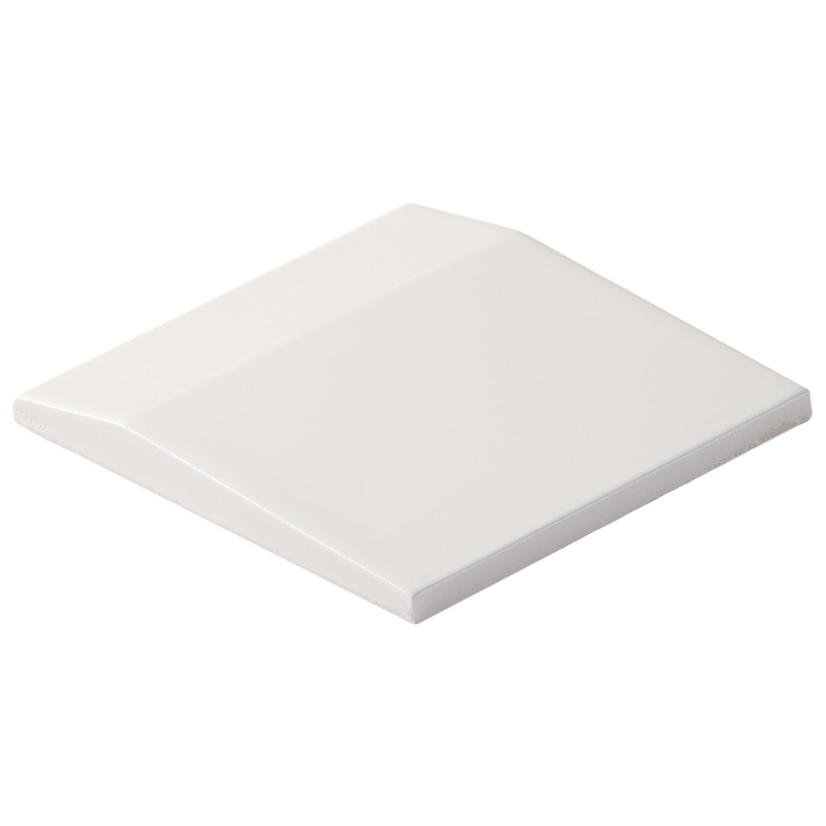 Zeal Edge 3D White 5x5 Matte Porcelain Tile - Lux Tile