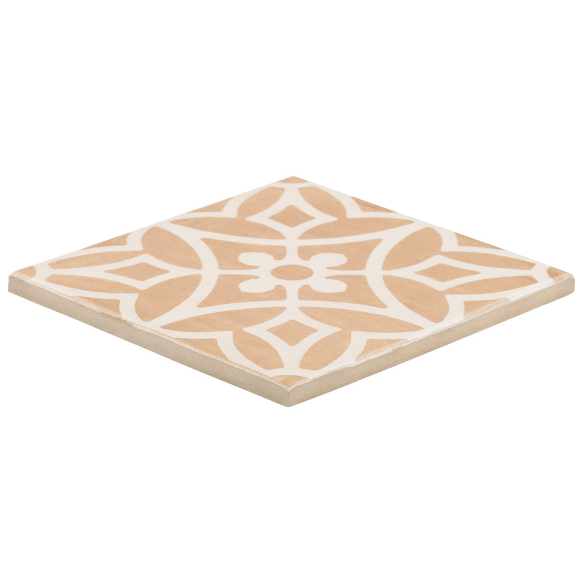 Saltillo Flora Terracotta 9x9 Matte Porcelain Tile - Lux Tile