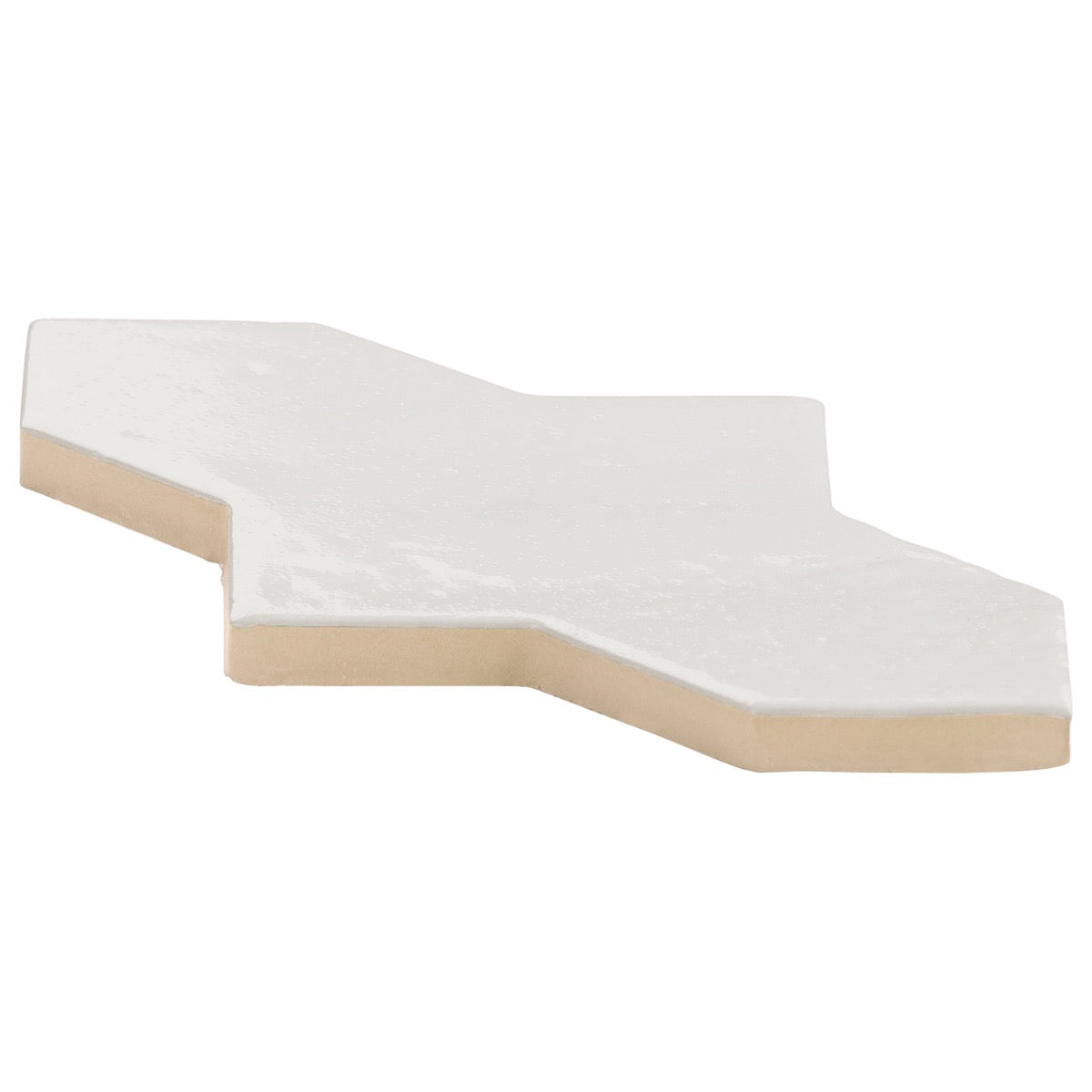Lux Tile Parma Cruz White 5x8 Polished Porcelain Tile