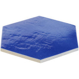 Cavallo Poseidon Blue 7" Hexagon Glossy Porcelain Tile - Lux Tile