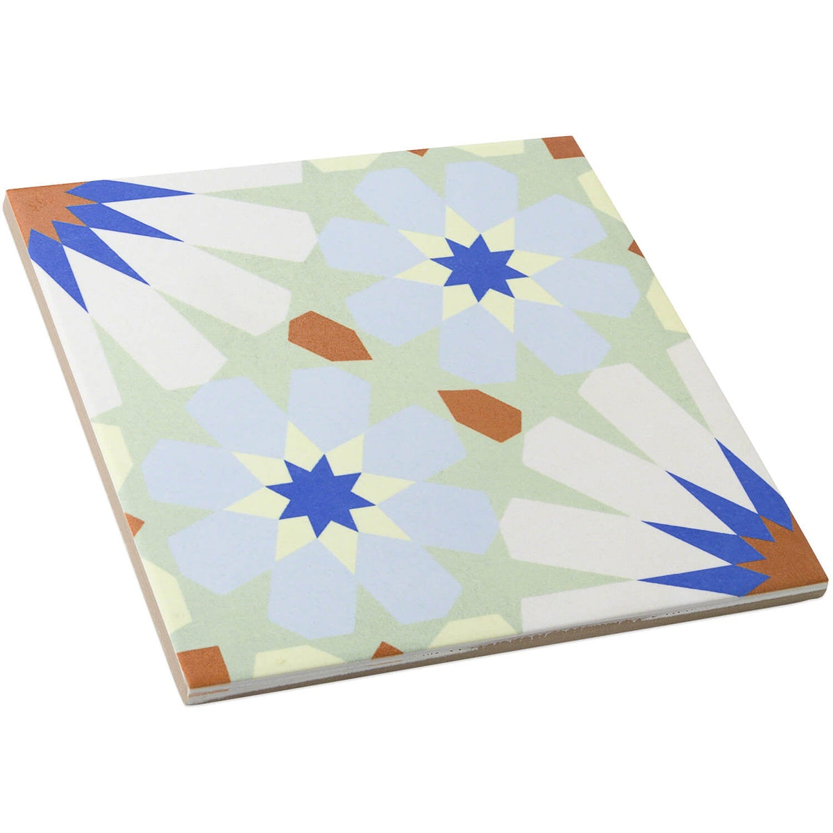 Bond Tile Uffizi Multicolored Encaustic 9x9 Glazed Porcelain Tile