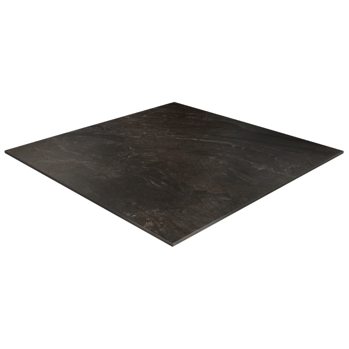 Santo Charcoal Black Matte Porcelain Tile 36x36 - Lux Tile