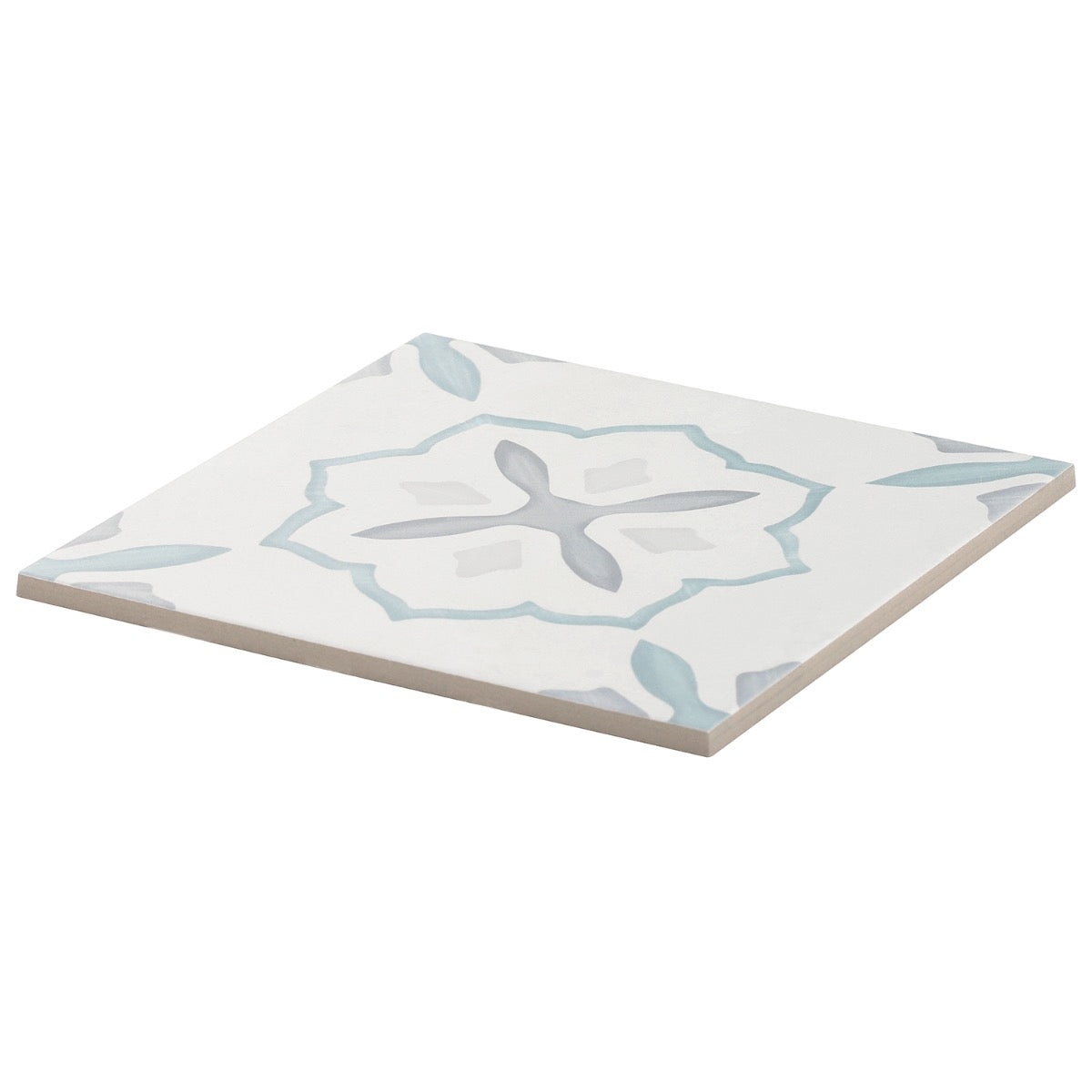 Lapaz Stella Blue 9x9 Matte Porcelain Tile - Mediterranean Encaustic Look