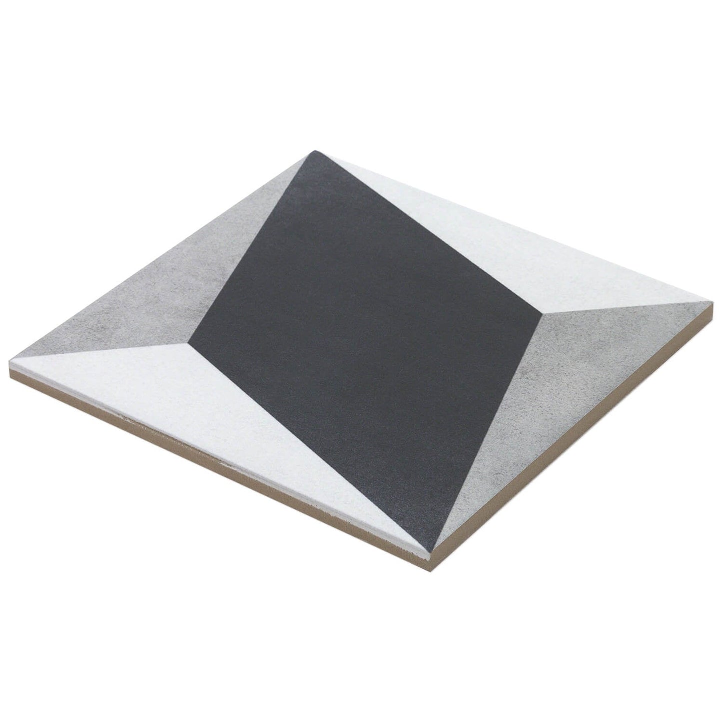 Cascais Block Gray 9x9 Matte Porcelain Tile by Lux Tile