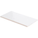 Bellami Bianco White 5x10 Glossy Ceramic Subway Tile - Lux Tile