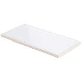 Bellami Framed Bianco White 5x10 Glossy Ceramic Subway Tile - Lux Tile