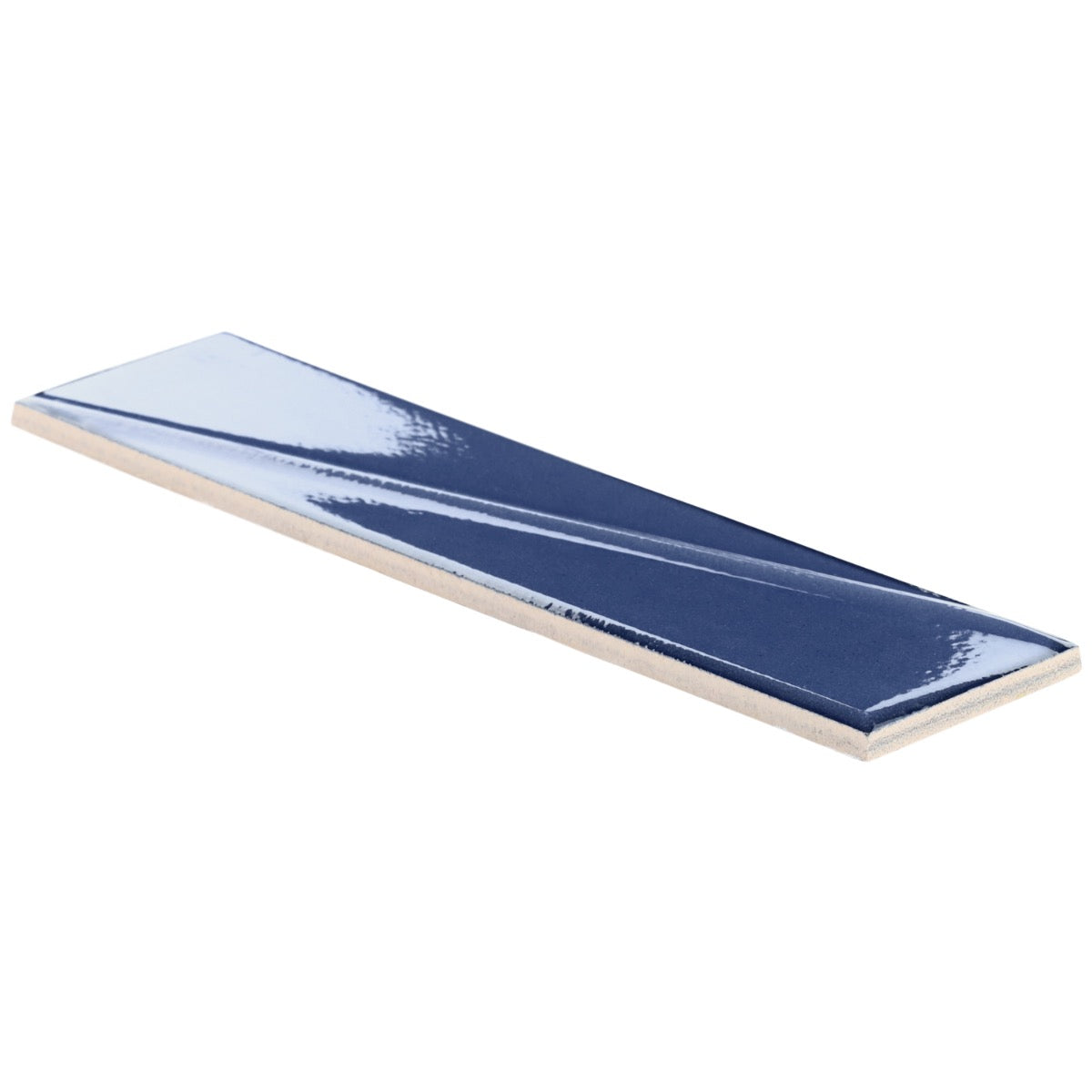 Axelle Azure Blue 3D Glossy Ceramic Subway Tile 3x12 - Lux Tile