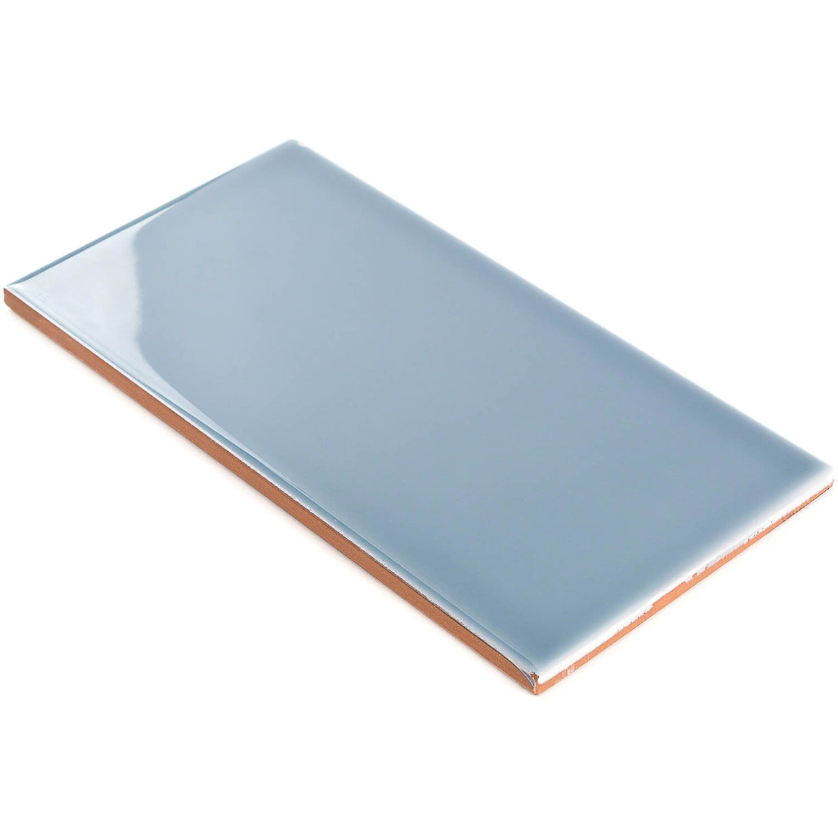 Vector Azul Blue 4x8 Polished Ceramic Subway Tile - Made in Spain