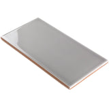 Vector Gris Gray Polished Ceramic Subway Tile - 4x8