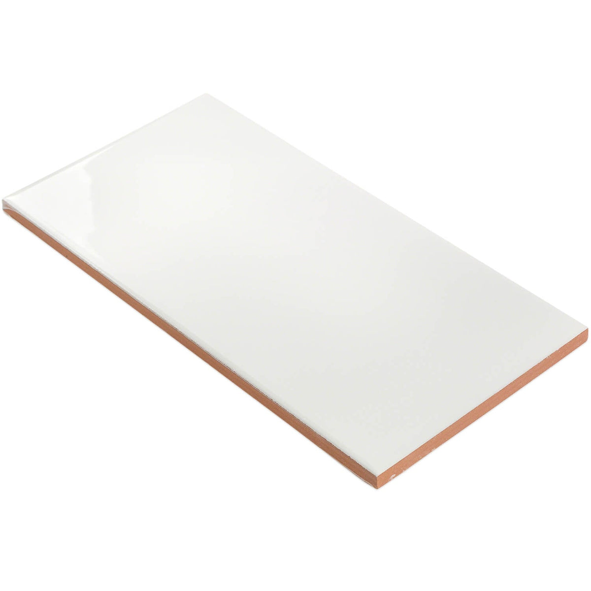 Vector Hueso White 4x8 Polished Ceramic Subway Tile