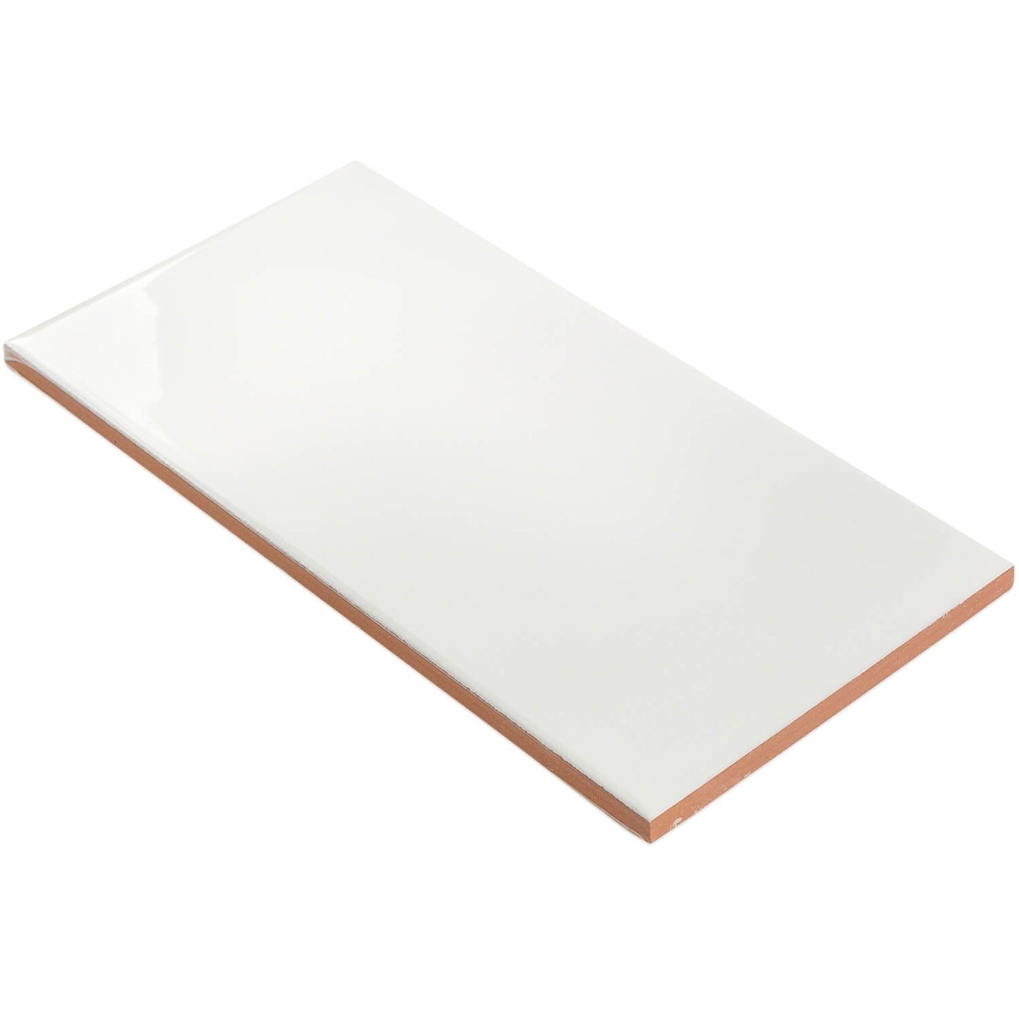 Vector Hueso White 4x8 Polished Ceramic Subway Tile