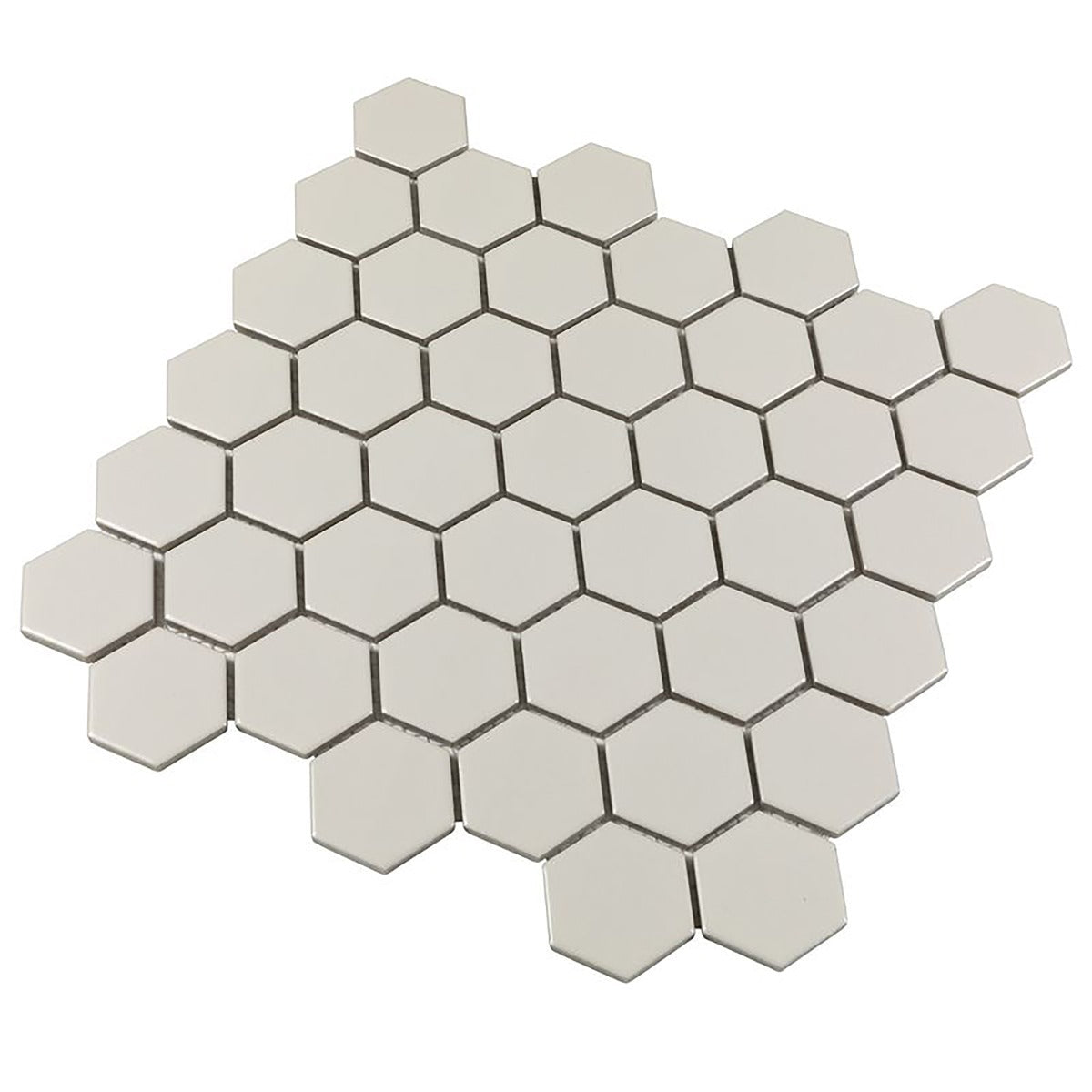 Serenity Pearl Beige 2" Hexagon Matte Porcelain Mosaic Tile - Lux Tile