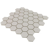 Serenity Taupe Gray 2" Hexagon Matte Porcelain Mosaic Tile