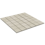 Karo White 2x2 Matte Porcelain Mosaic Tile - Durable and Stylish