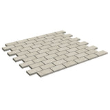 Karo White 1x2 Brick Matte Porcelain Mosaic Tile