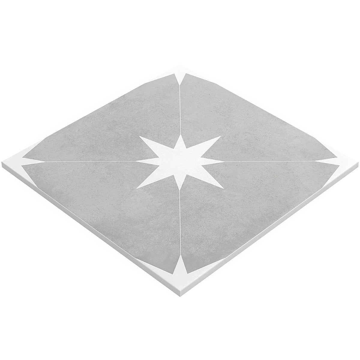 Tau Gris Gray 9x9 Matte Porcelain Tile - Lux Tile