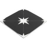 Tau Nero Black 9x9 Matte Porcelain Tile by Lux Tile