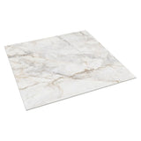 Tilebar Calacatta Macchia White Gold 48x48 Marble Look Matte Porcelain Tile