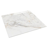 Calacatta Macchia White Gold 48x48 Marble Look Polished Porcelain Tile - Lux Tile
