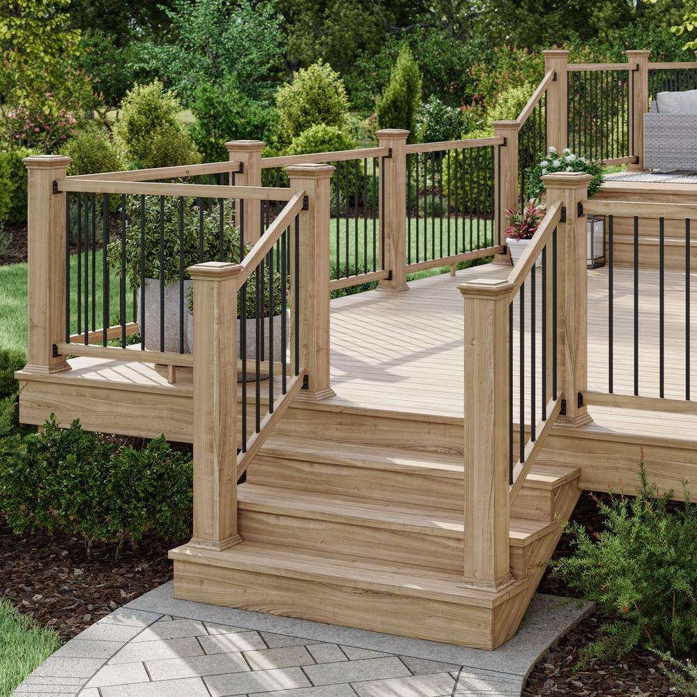 Deckorators 32 in. x .75 in. Satin Black Aluminum Round Classic Baluster (100-Pack)