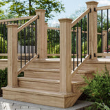 Deckorators 32 in. x .75 in. Satin Black Aluminum Round Classic Baluster (100-Pack)