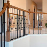 EVERMARK Stair Parts 1/2 in. Satin Black Flat Metal Baluster Shoe for Stair Remodel