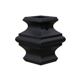 EVERMARK Stair Parts 5/8 in. Satin Black Metal Knuckle Baluster Fitting for Stair Remodel