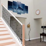 EVERMARK Stair Parts 1/2 in. Satin Black Angled Metal Baluster Shoe for Stair Remodel