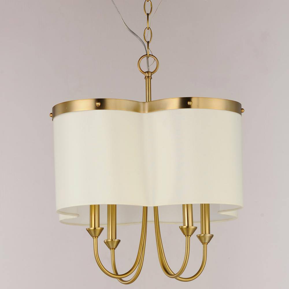 Maxim Lighting Clover 4-Light Brass Chandelier