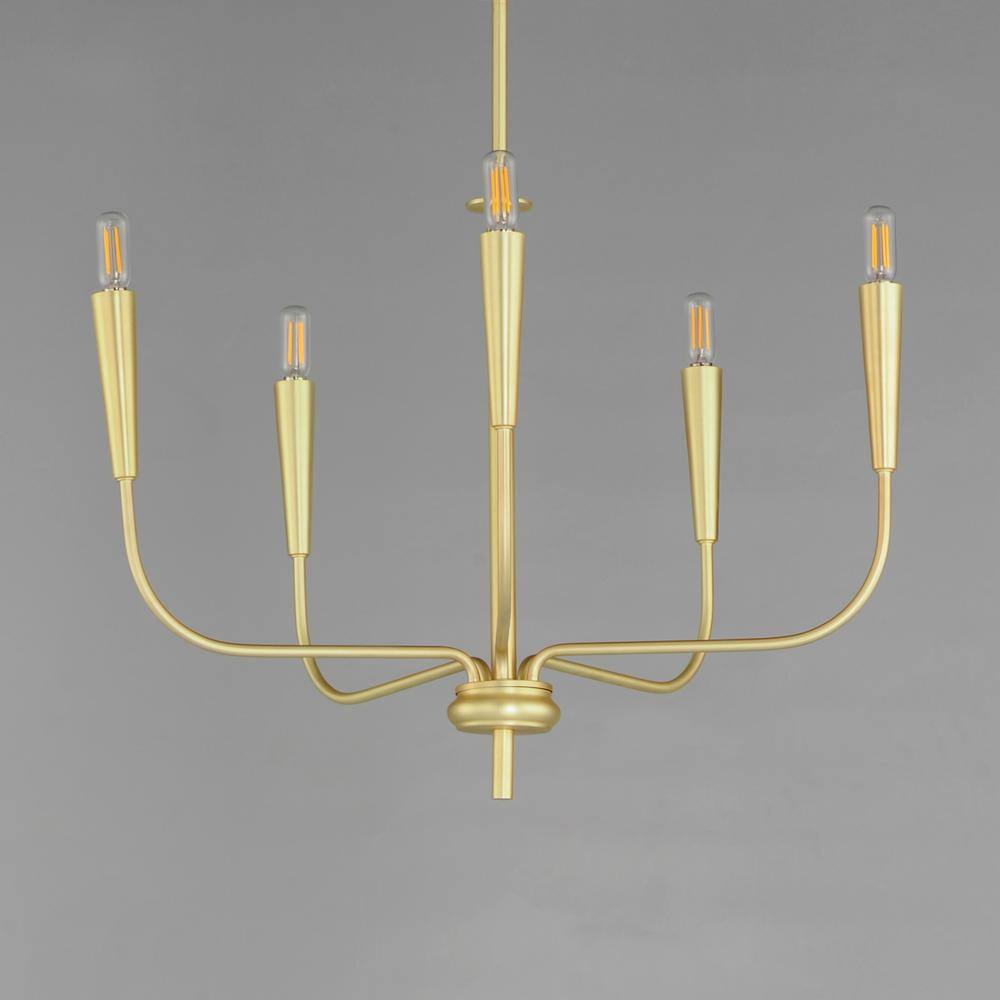 Maxim Lighting Vela 5-Light Satin Brass Chandelier
