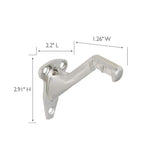 Design House Satin Nickel Standard Handrail Bracket (5-Pack)