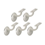 Design House Satin Nickel Jumbo Handrail Bracket (5-Pack)