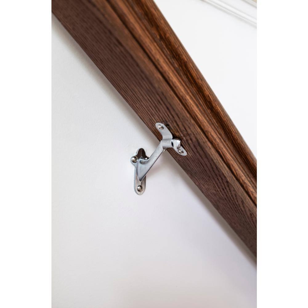 HICKORY HARDWARE Hand Rail Brackets Collection Handrail Bracket Heavy-Duty 2-13/16 in. Satin Nickel Finish (15-Pack)