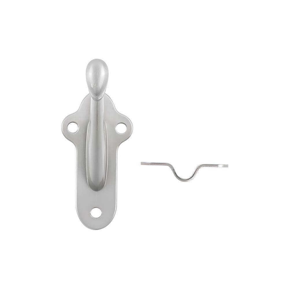 HICKORY HARDWARE Hand Rail Brackets Collection Handrail Bracket Heavy-Duty 2-13/16 in. Satin Nickel Finish (15-Pack)