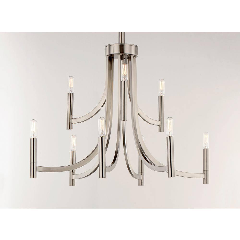 Maxim Lighting Lyndon 9-Light Satin Nickel Chandelier