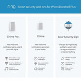 Ring Wired Doorbell Plus - Smart WiFi Video Doorbell Camera with Color Video Previews, Night Vision and Quick Replies