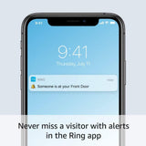 Ring Wired Doorbell Plus - Smart WiFi Video Doorbell Camera with Color Video Previews, Night Vision and Quick Replies