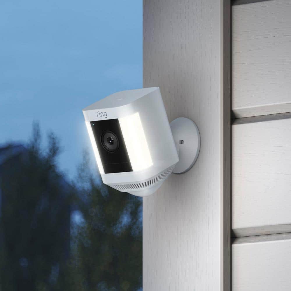 Ring Battery-Doorbell Pro with Spotlight Cam Plus Battery White