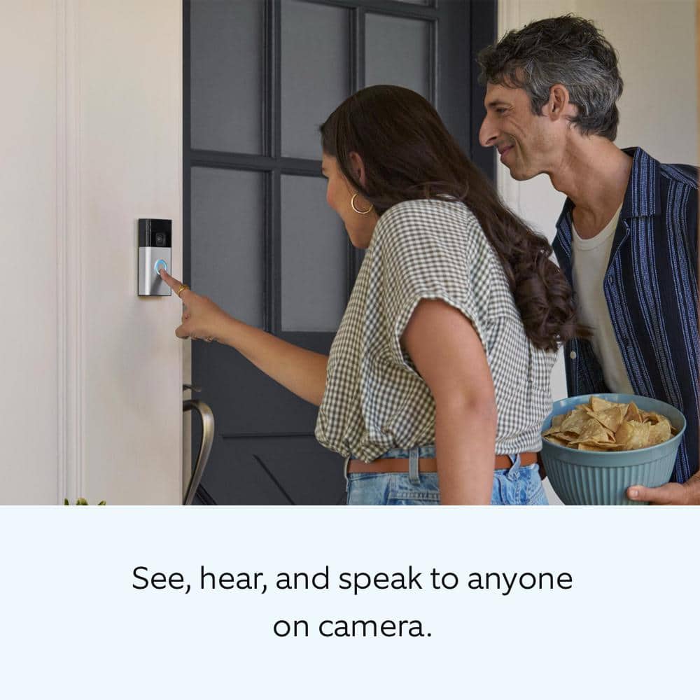 Ring Ring Starter Set with Battery Doorbell and Indoor Cam