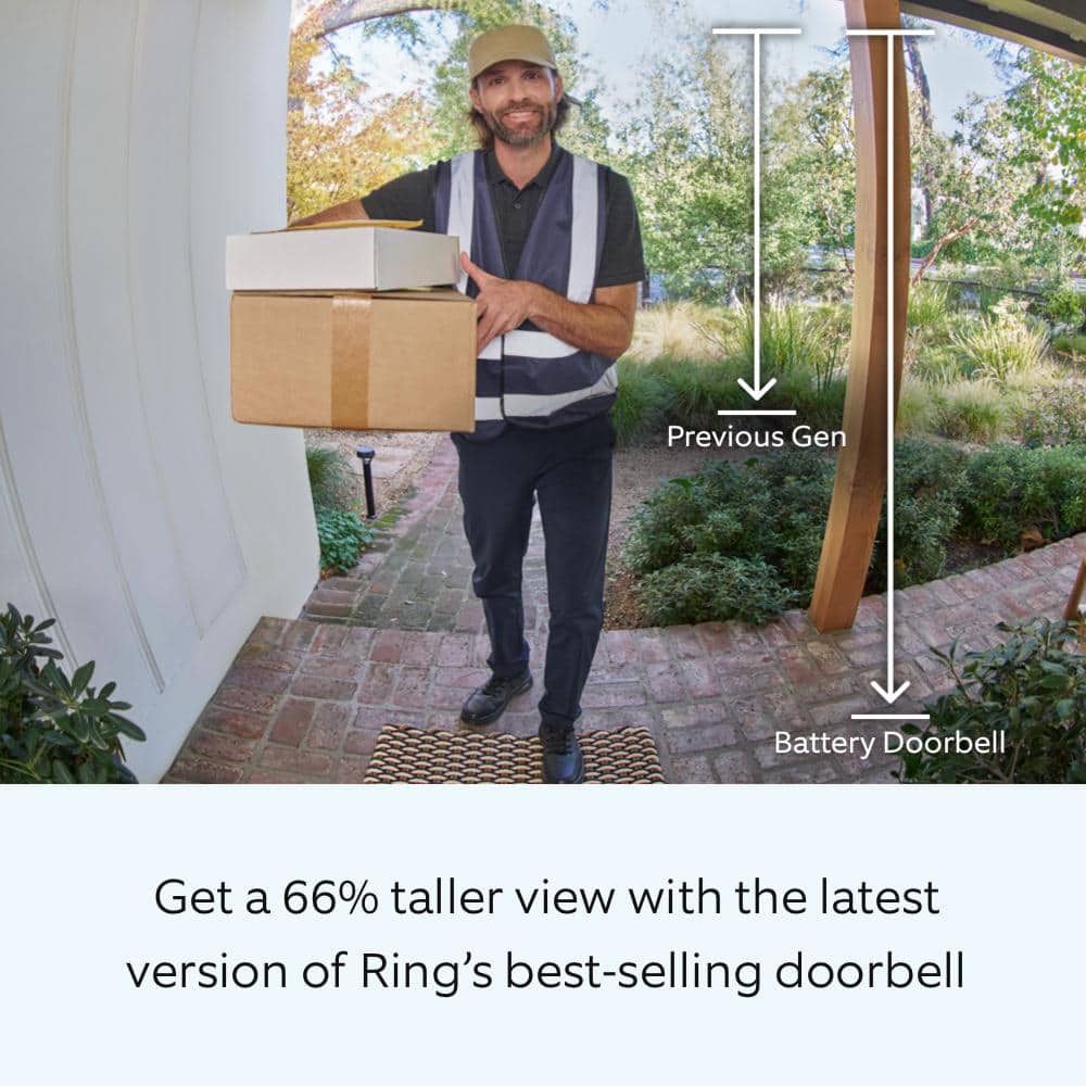 Ring Ring Starter Set with Battery Doorbell and Indoor Cam