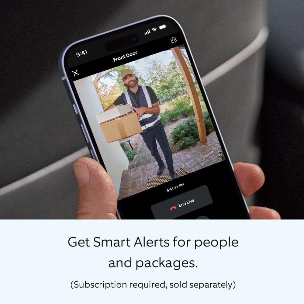 Ring Ring Starter Set with Battery Doorbell and Indoor Cam