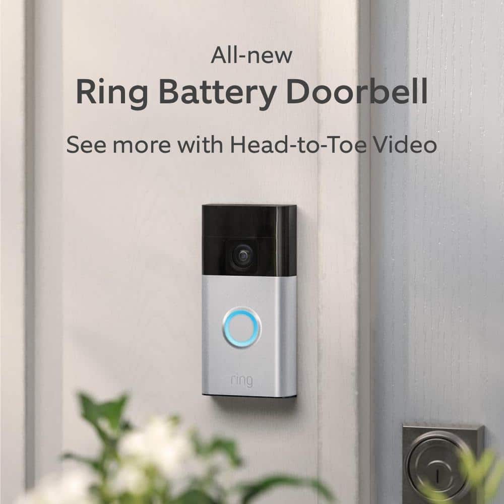 Ring Ring Starter Set with Battery Doorbell and Indoor Cam