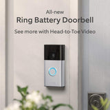 Ring Ring Starter Set with Battery Doorbell and Indoor Cam