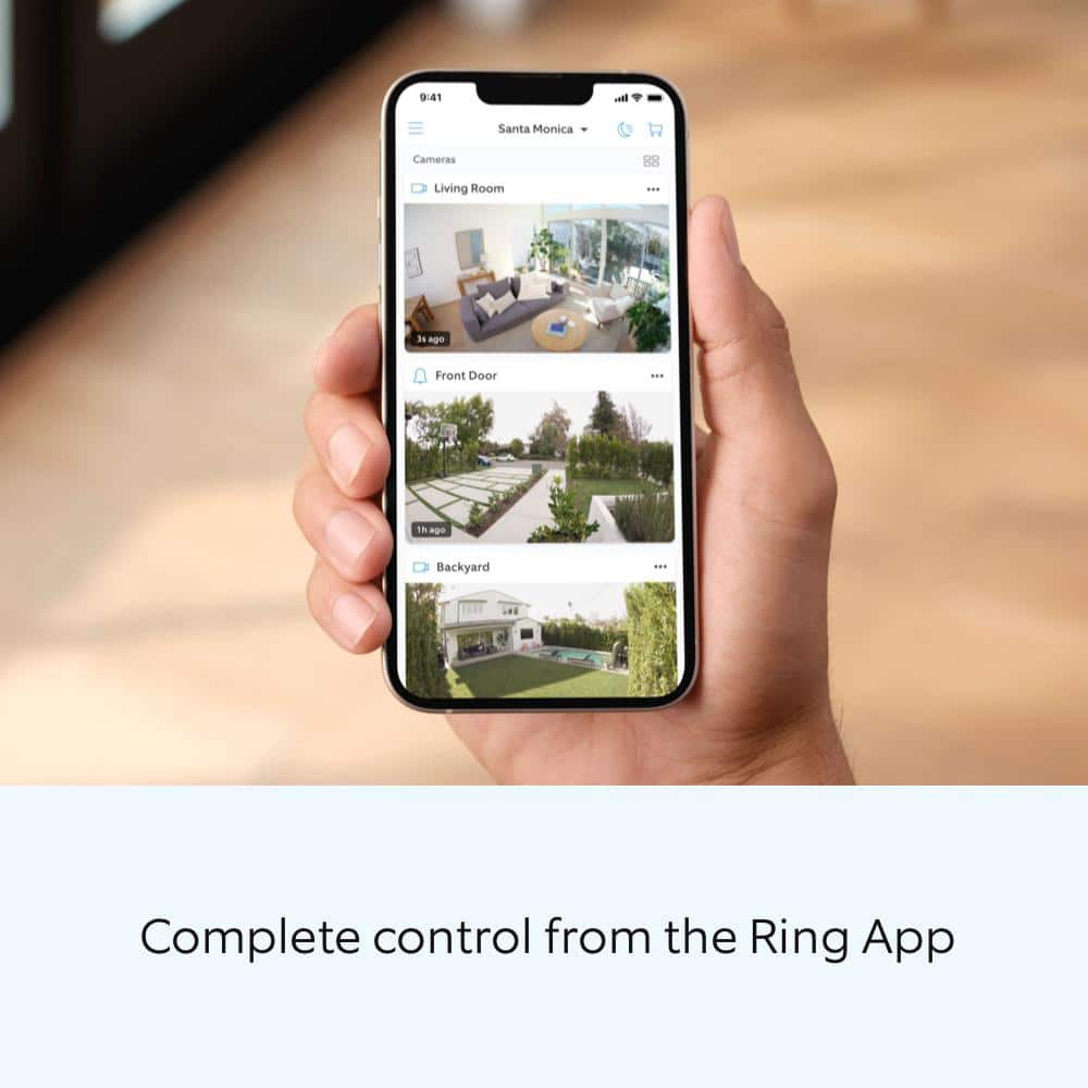 Ring Ring Starter Set with Battery Doorbell and Indoor Cam
