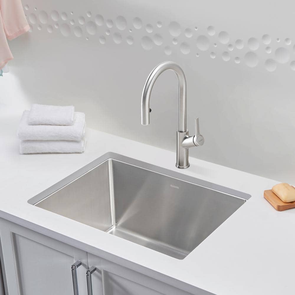 Blanco QUATRUS R15 Stainless Steel Laundry/Utility Sink, 25in x 22in